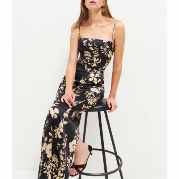 NEW Anthropologie Reformation Frankie Silk Dress Gisele 12 - Picture 14 of 17